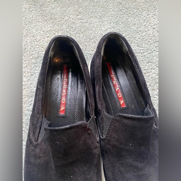 Prada Suede Slip On Sneakers - Picture 6 of 8
